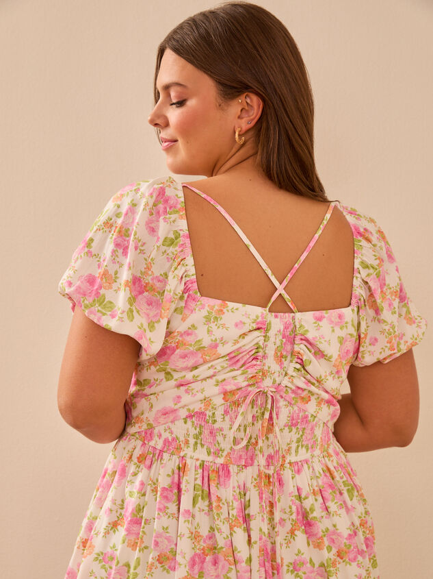 Carissa Floral Babydoll Dress Detail 7 - TULLABEE