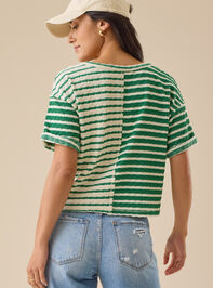 Vala Striped Knit Top Detail 5 - TULLABEE