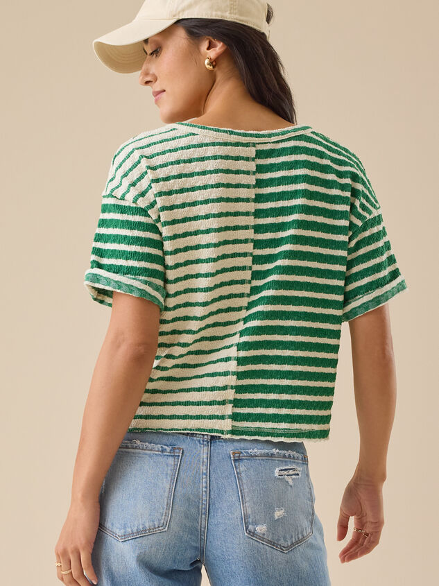 Vala Striped Knit Top Detail 5 - TULLABEE