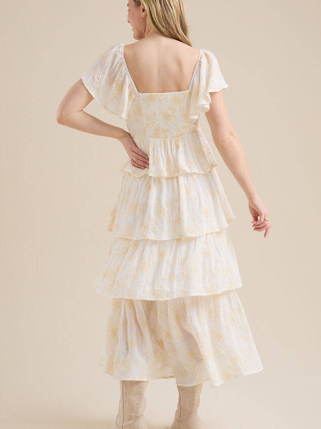 Roxanne Layered Maxi Dress Detail 5 - TULLABEE