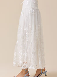 Braxlin Embroidered Midi Skirt Detail 4 - TULLABEE