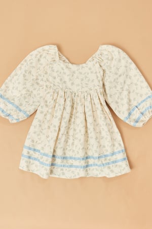 Ella Velvet Trim Floral Mini Dress - Altar'd State - 