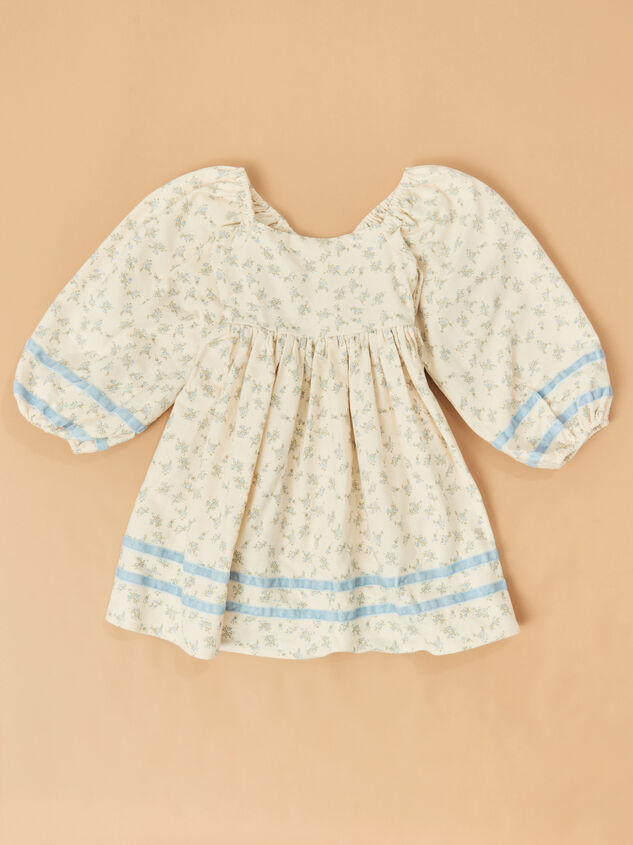 Ella Velvet Trim Floral Mini Dress - TULLABEE