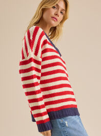 Katherine Striped Sweater Detail 4 - TULLABEE