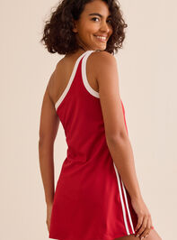 Pitstop One-Shoulder Athletic Dress Detail 5 - TULLABEE