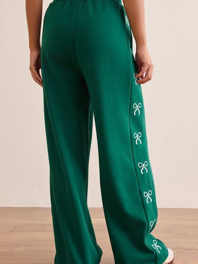 Sweet Bow Straight Leg Pant Detail 5 - TULLABEE