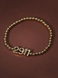29:11 Gold Bead Bracelet Detail 2 - TULLABEE
