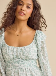 Amani Floral Dress Detail 2 - TULLABEE