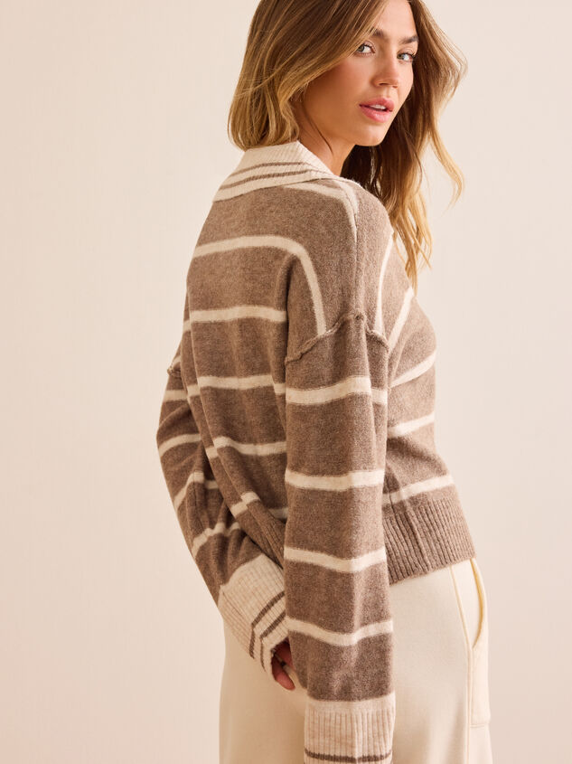 Waterside Stripe Pullover Detail 5 - TULLABEE