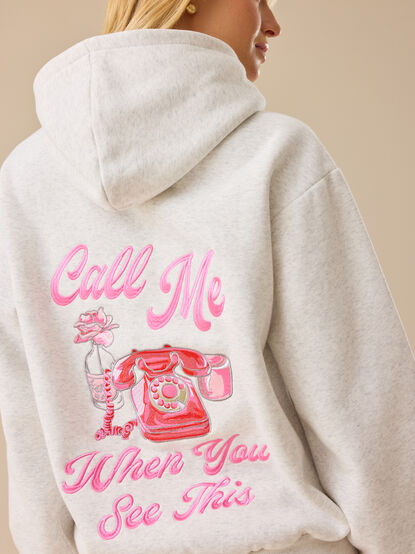 Call Me When You See This Pullover - TULLABEE