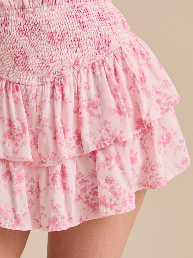Gracelynn Smocked Skort Detail 3 - TULLABEE