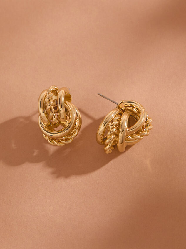 Triple Twist Door Knocker Earring - TULLABEE