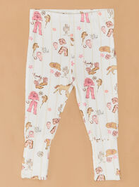 Pink Cowgirl Top and Pants Set Detail 5 - TULLABEE