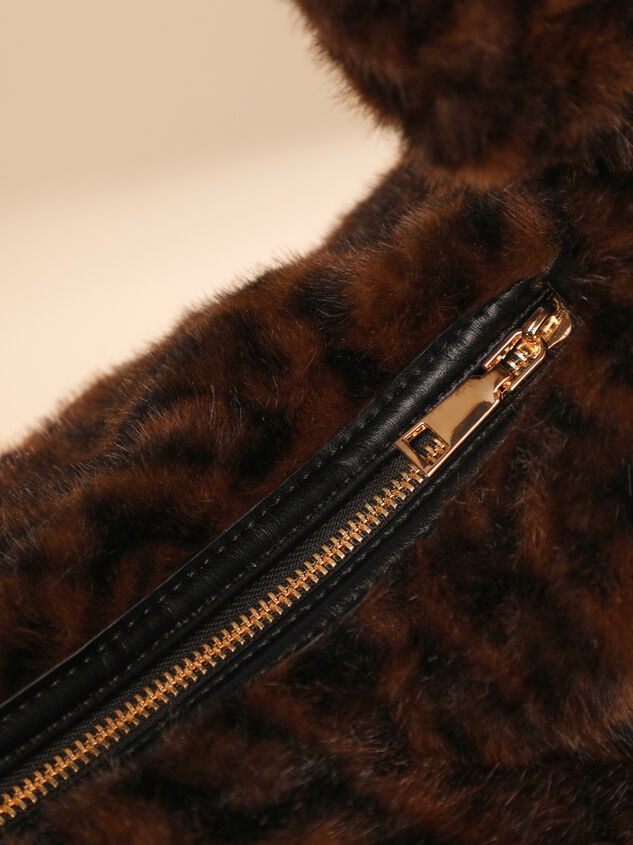 Elsie Fur Leopard Knot Tote Detail 4 - TULLABEE