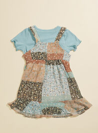 Camila Floral Patchwork Dress and Top Set Detail 2 - TULLABEE