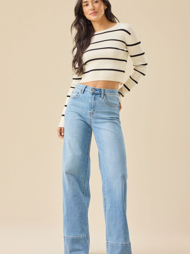 Izabella Wide Leg Jeans - TULLABEE