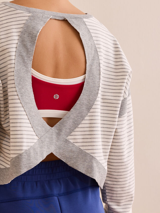 Northview Striped Long Sleeve Tee Detail 2 - TULLABEE