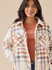 Cole Fleece Shacket Detail 2 - TULLABEE