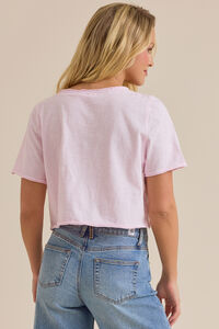 Vera Cropped Lace Tee Detail 5 - Altar'd State