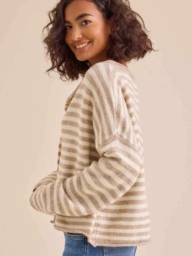 Hollen Striped Sweater Detail 4 - TULLABEE