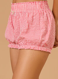 Ezra Gingham Bloomer Short Detail 4 - TULLABEE