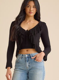 Lorelei Ruffle Tie-Front Top - TULLABEE