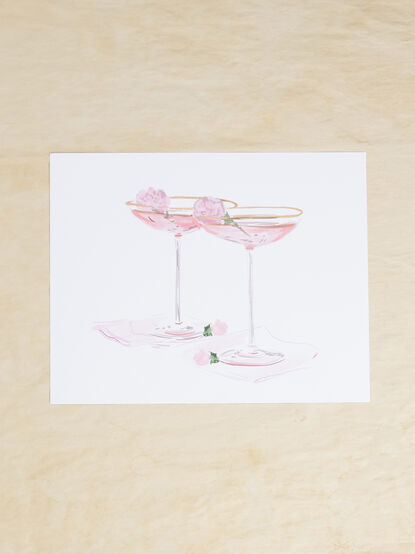 Cheers Martini Print - TULLABEE