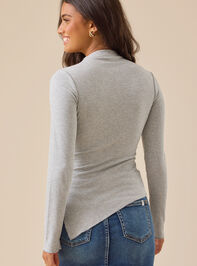 Eloise Mock Neck Top Detail 4 - TULLABEE