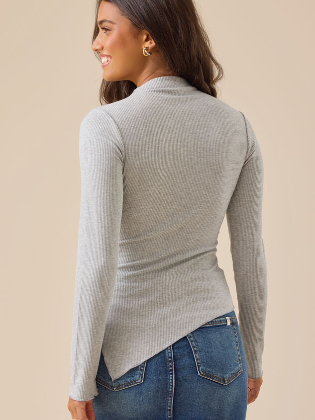 Eloise Mock Neck Top Detail 4 - TULLABEE