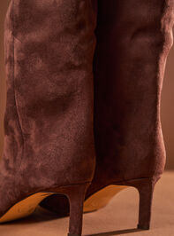Estelle Suede Kitten Boots by Chinese Laundry Detail 2 - TULLABEE