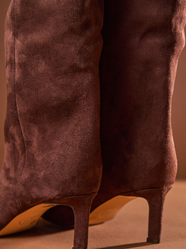 Estelle Suede Kitten Boots by Chinese Laundry Detail 2 - TULLABEE
