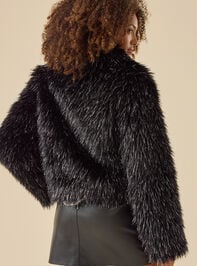 Elle Fur Jacket Detail 5 - TULLABEE