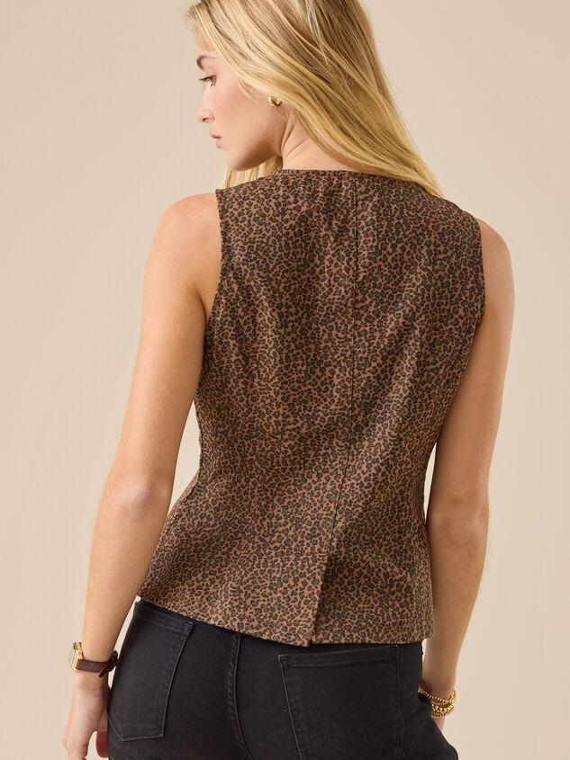 Reese Leopard Vest Detail 4 - TULLABEE