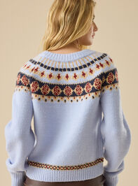 Laiken Fair Isle Cardigan Detail 4 - TULLABEE