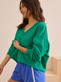 Reform and Ease V-Neck Pullover Detail 3 - TULLABEE
