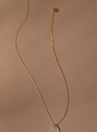 18K Faith Over Fear Coin Necklace - TULLABEE
