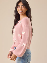 Brianna Bow Mama Cardigan Detail 5 - TULLABEE