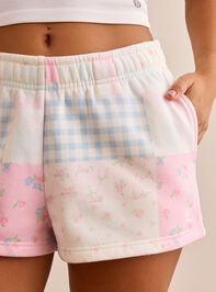 Blossom Patchwork Shorts Detail 3 - TULLABEE