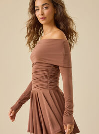 Camri Drop Waist Mini Dress Detail 3 - TULLABEE