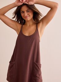Hang Tough Mineral Wash Mini Dress Detail 2 - TULLABEE