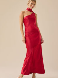 Connie Satin Maxi Dress - TULLABEE