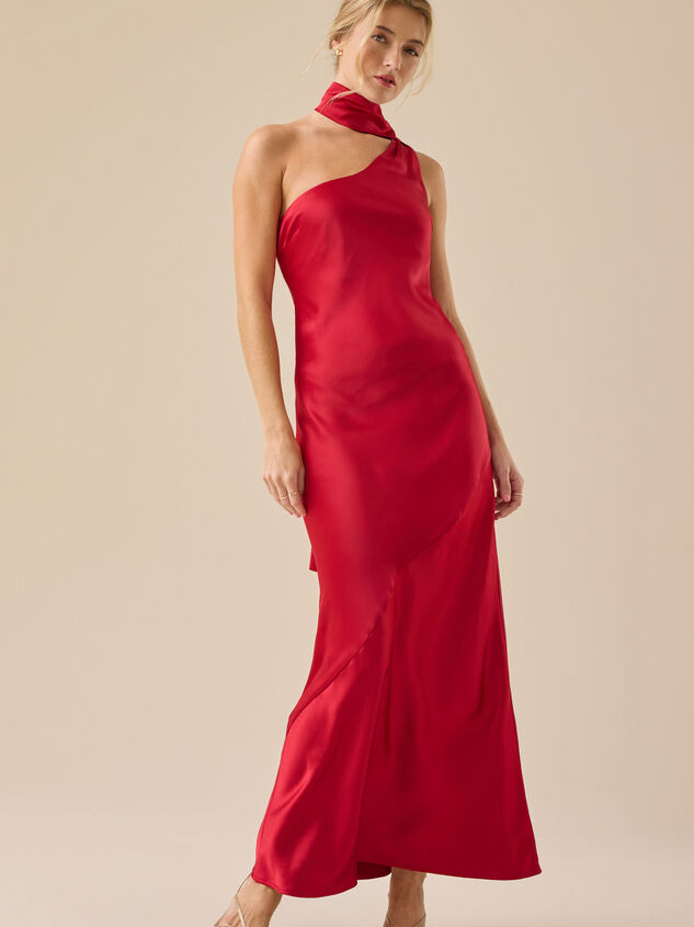 Connie Satin Maxi Dress - TULLABEE
