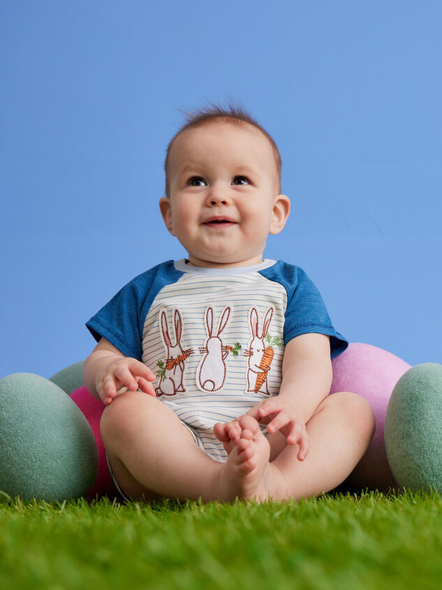 Hunter Striped Romper by MudPie - TULLABEE