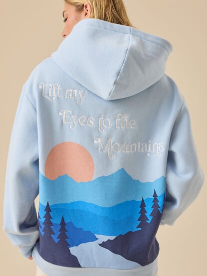Lift My Eyes To The Mountains Hoodie - TULLABEE