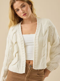 Jessa Cable Knit Cardigan - TULLABEE