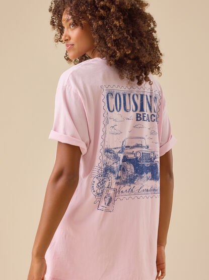 Cousins Beach Postage Oversized Tee - TULLABEE