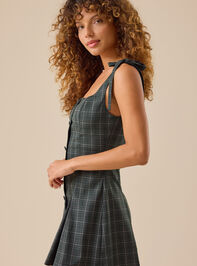 Chanley Plaid Mini Dress Detail 5 - TULLABEE