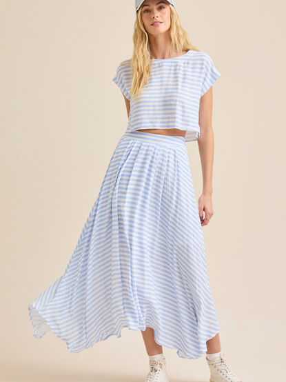 Alexis Linen Midi Skirt - TULLABEE