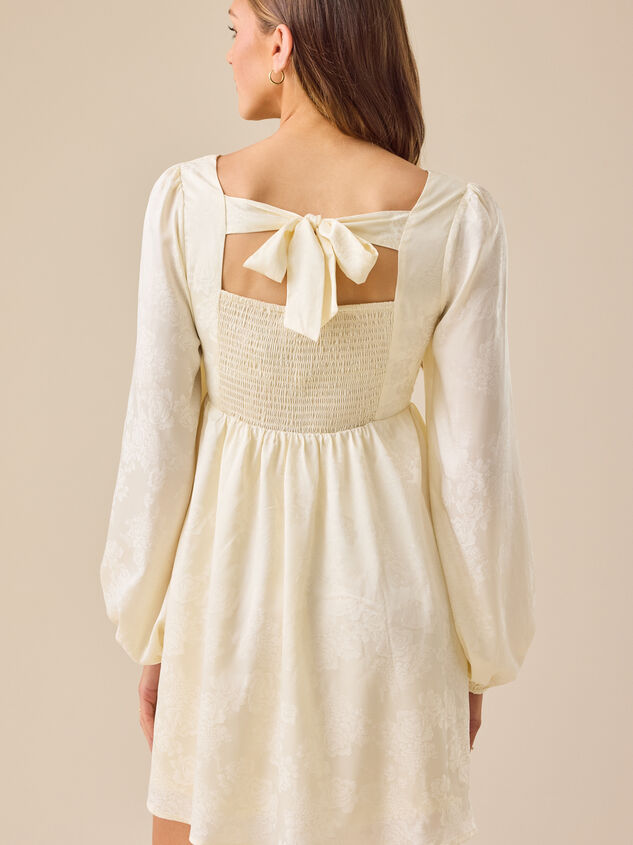 Alexa Long Sleeve Mini Dress Detail 6 - TULLABEE