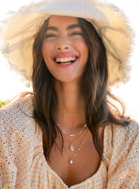Layered Shell Charm Necklace - TULLABEE
